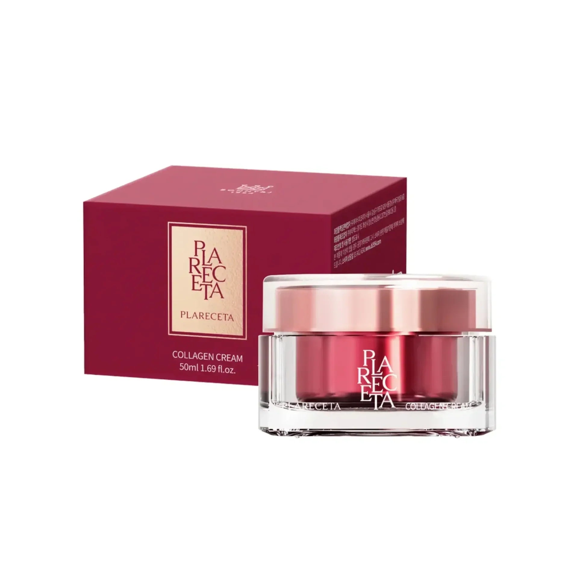 The Collagen Cream jar beside its carton.