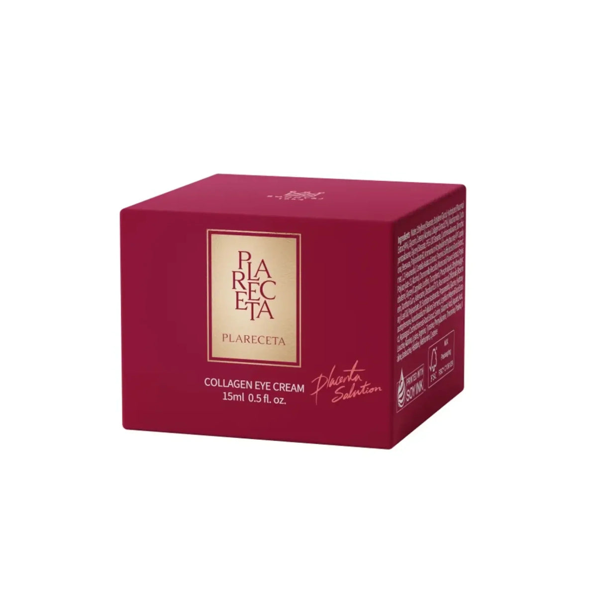 The Collagen Eye Cream carton, 15 ml, with the ingredient panel on the side.